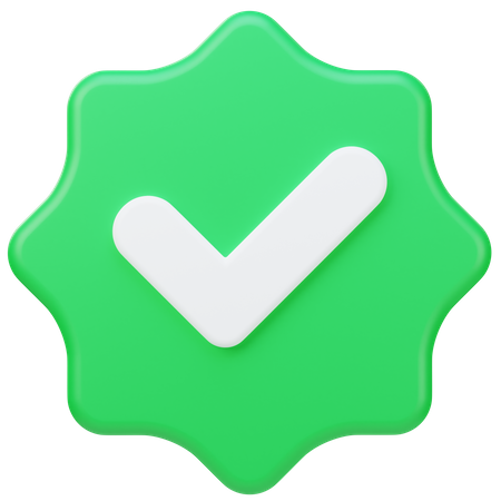 Verified  3D Icon