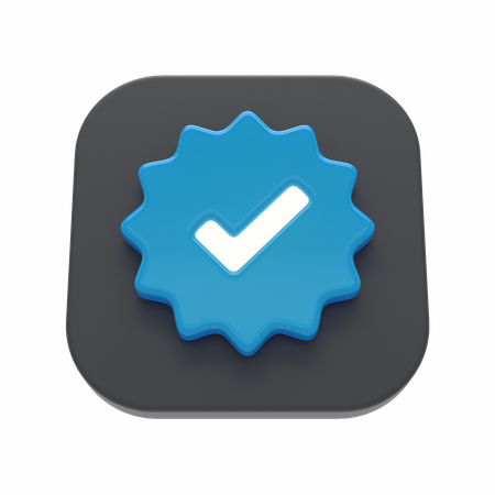 Verified  3D Icon