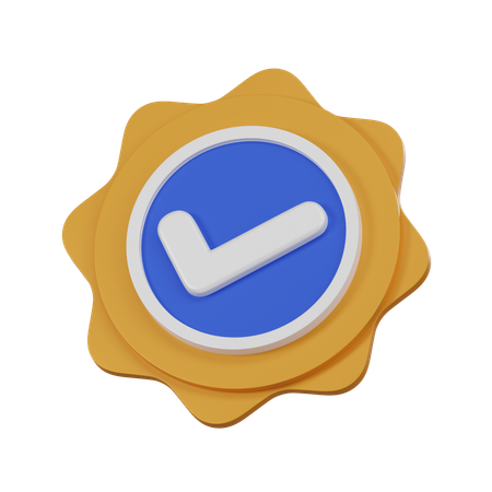 Verified Badge  3D Icon