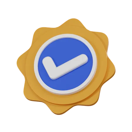 Verified Badge  3D Icon