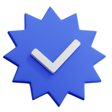 Verified Badge  3D Icon