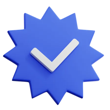 Verified Badge  3D Icon