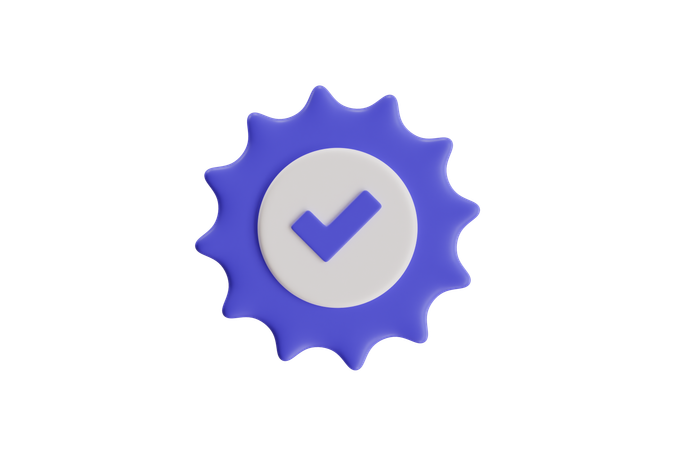 Verified Badge  3D Icon