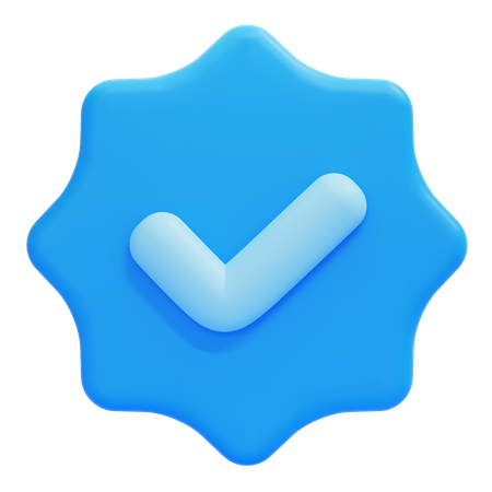 Verified Badge  3D Icon