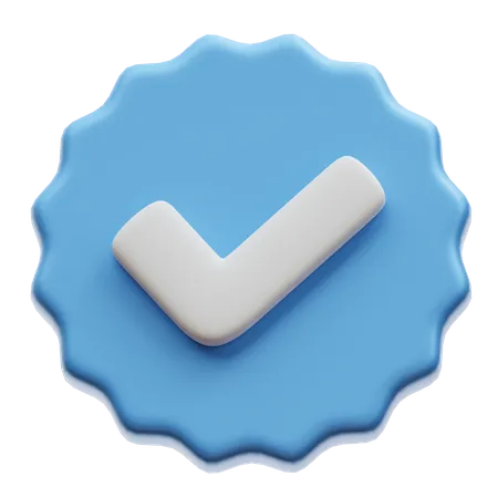 Verified Badge  3D Illustration