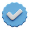 verified badge 3d logo