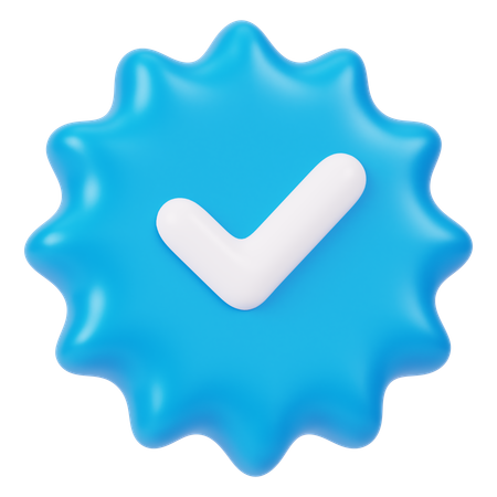 Verified Badge App  3D Icon