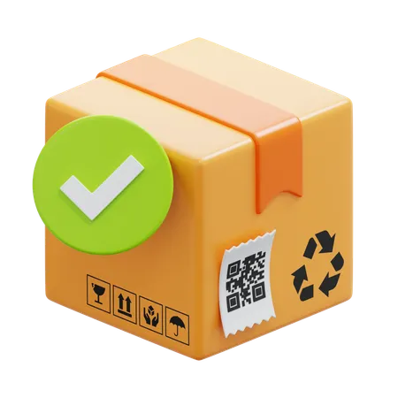 Verified Box  3D Icon