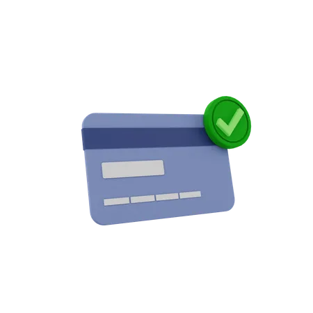 Verified Card  3D Icon