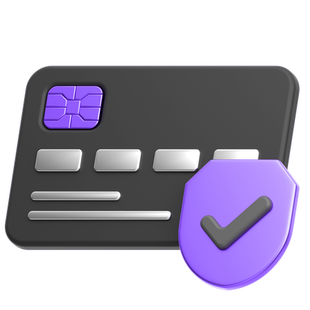 Verified Card  3D Icon