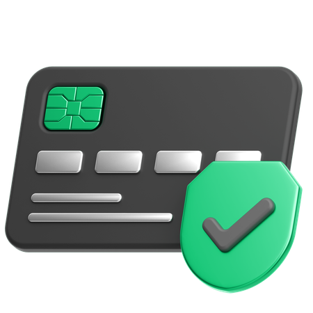 Verified Card  3D Icon