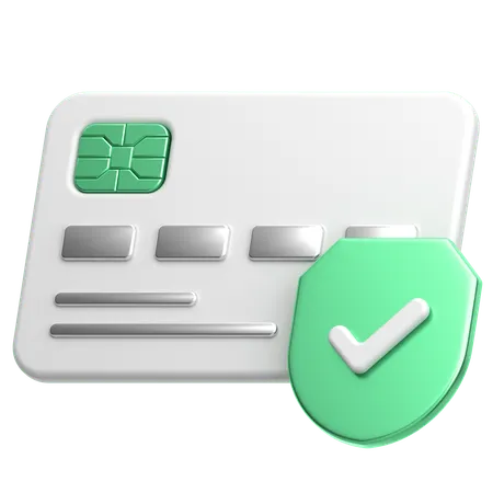 Verified Card  3D Icon
