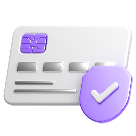 Verified Card  3D Icon