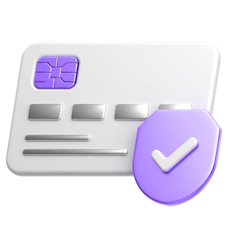 Verified Card  3D Icon