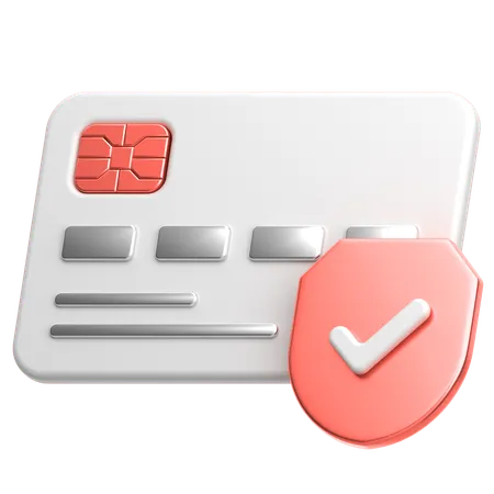 Verified Card  3D Icon