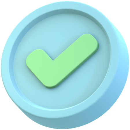 Verified Check  3D Icon