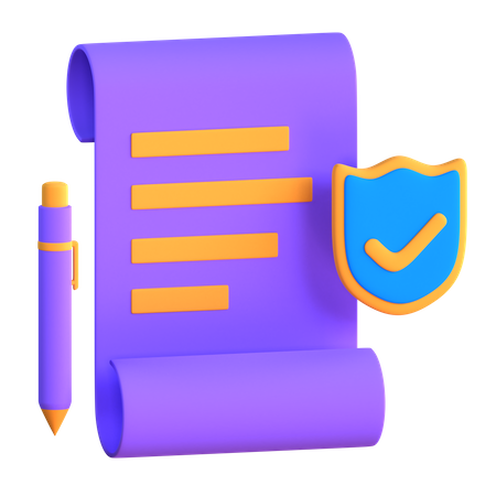 Verified Contract  3D Icon