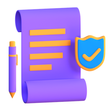 Verified Contract  3D Icon