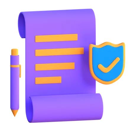 Verified Contract  3D Icon
