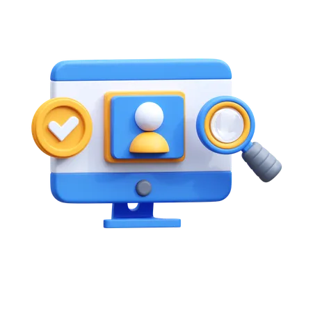 Verified Customer Research  3D Icon