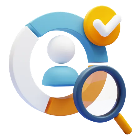 Verified Customer Research 3D Icon