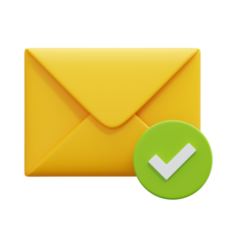 Verified Email  3D Icon