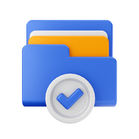 Verified File  3D Icon