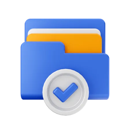 Verified File  3D Icon