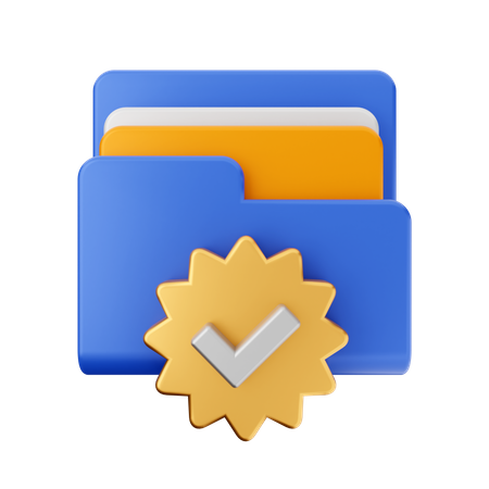 Verified File  3D Icon