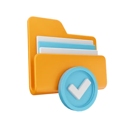 Verified File  3D Icon