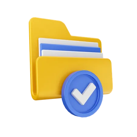 Verified File  3D Icon