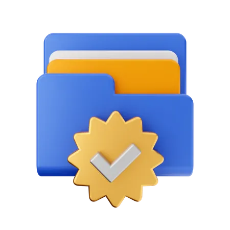Verified File  3D Icon