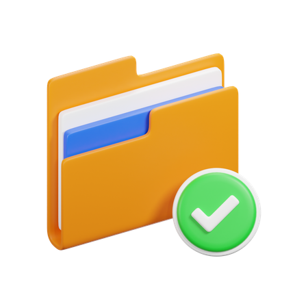 Verified Folder  3D Icon