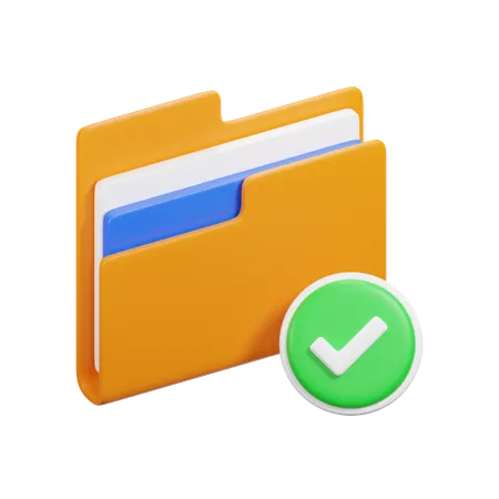 Verified Folder  3D Icon