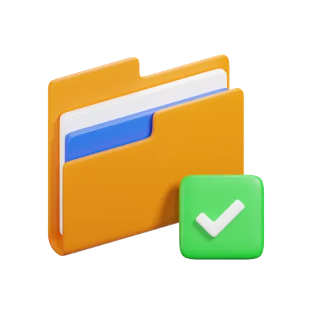 Verified Folder  3D Icon