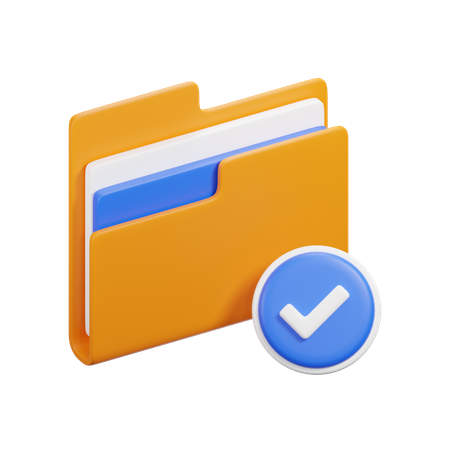 Verified Folder  3D Icon