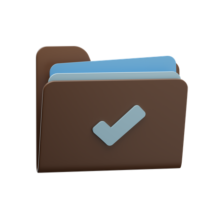 Verified Folder  3D Icon