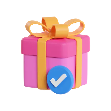 Verified Gift 3D Icon