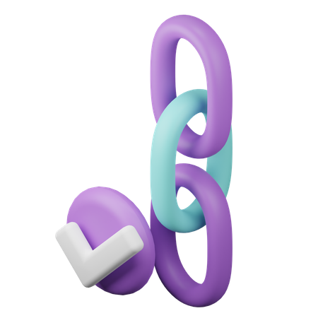 Verified Link  3D Icon