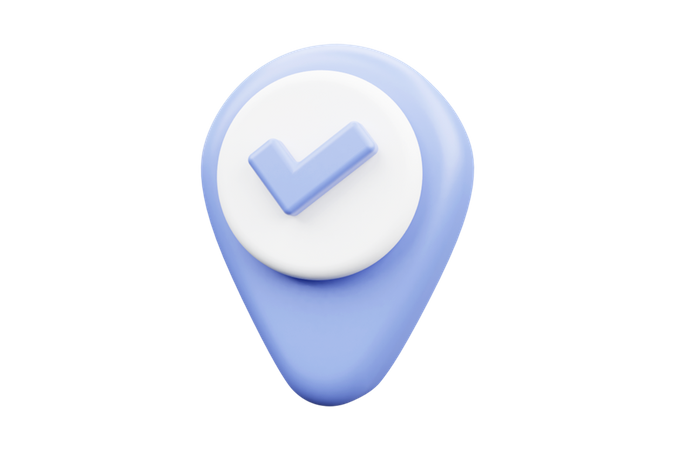 Verified Location  3D Icon