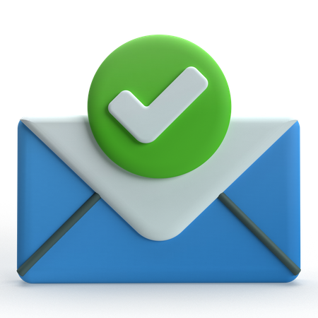 Verified Mail  3D Icon