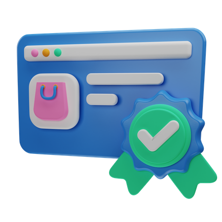 Verified Merchant  3D Icon