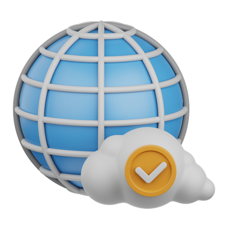 Verified network  3D Icon