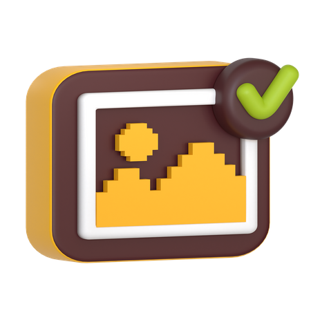 Verified Nft Art  3D Icon