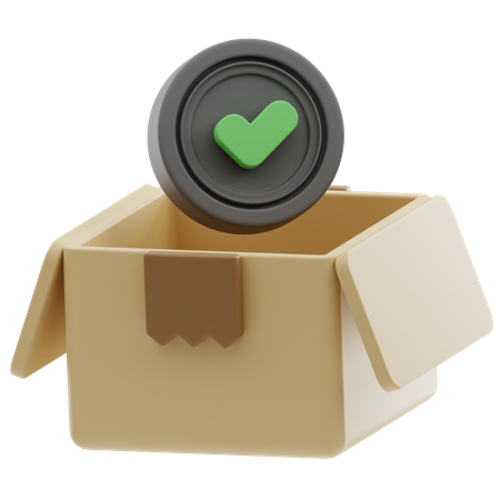 Verified Package  3D Icon