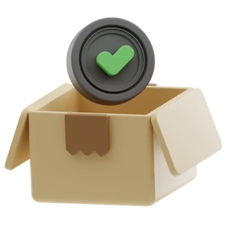 Verified Package  3D Icon