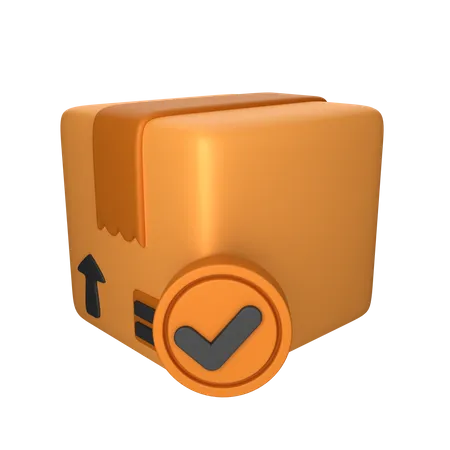 Verified Package  3D Icon