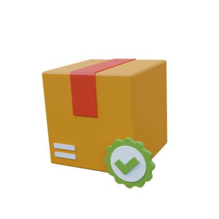 Verified Package  3D Icon