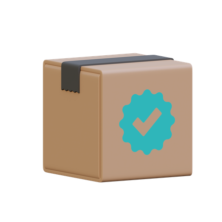 Verified Package  3D Icon