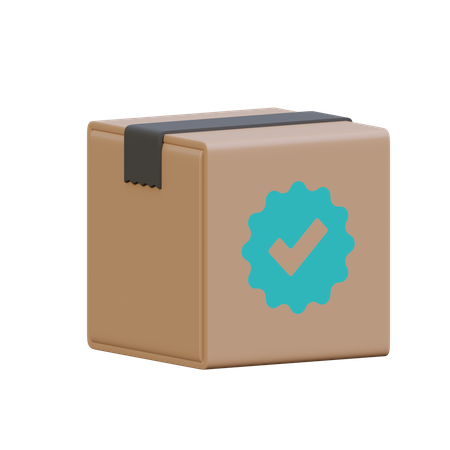 Verified Package  3D Icon